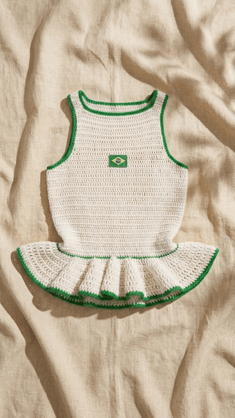 Top Peplum - Byndi Crochê