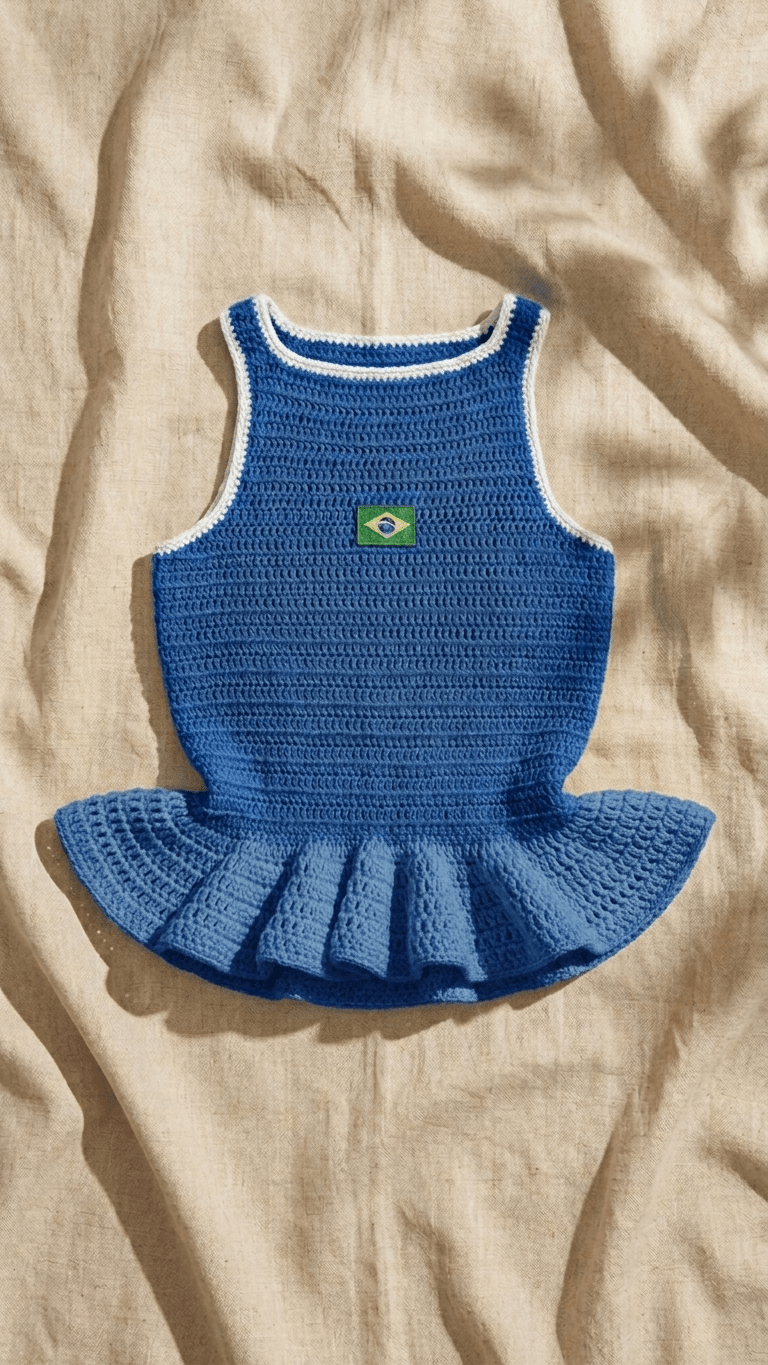 Top Peplum - Byndi Crochê