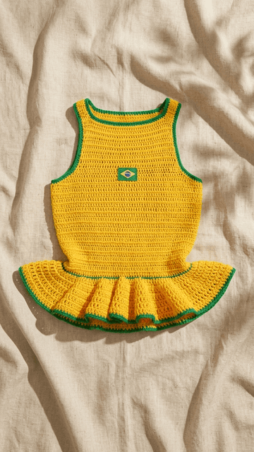 Top Peplum - Byndi Crochê